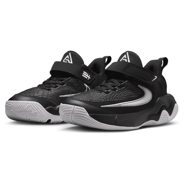 Nike Giannis Immortality 4 - Boys' Preschool - Black/White/Wolf Grey - Image 6