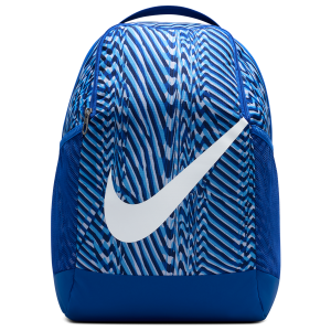 Nike Brasilia AOP Backpack - Youth - White/Game Royal/Midnight Navy