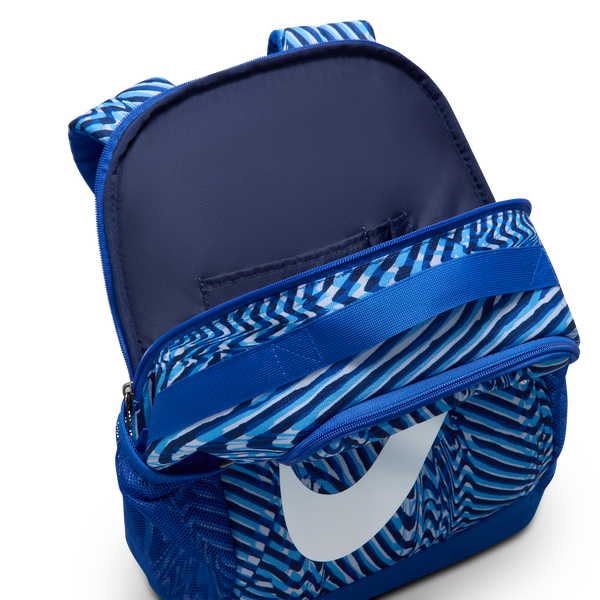 Nike Brasilia AOP Backpack - Youth - White/Game Royal/Midnight Navy - Image 3