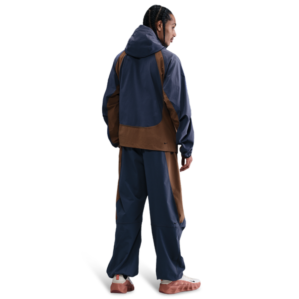 Nike Tech Woven Pro Oversized Pants - Men's - Thunder Blue/Mosswood Brown/Black - Image 4