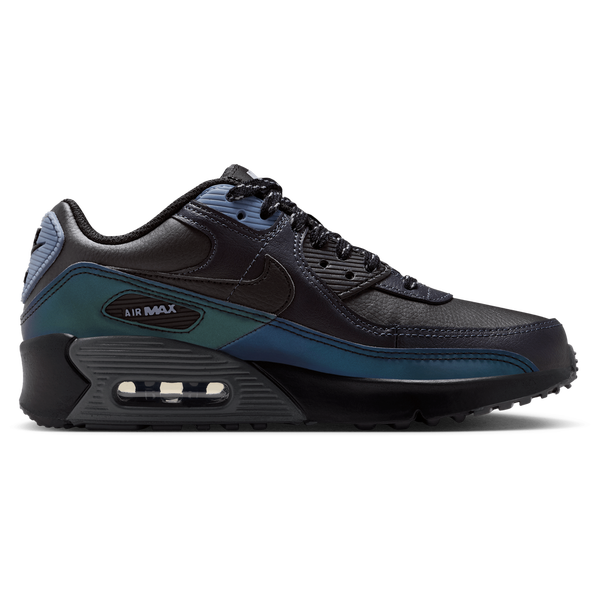 Nike Air Max 90 SE - Boys' Grade School - Black/Black/Dk Smoke Grey