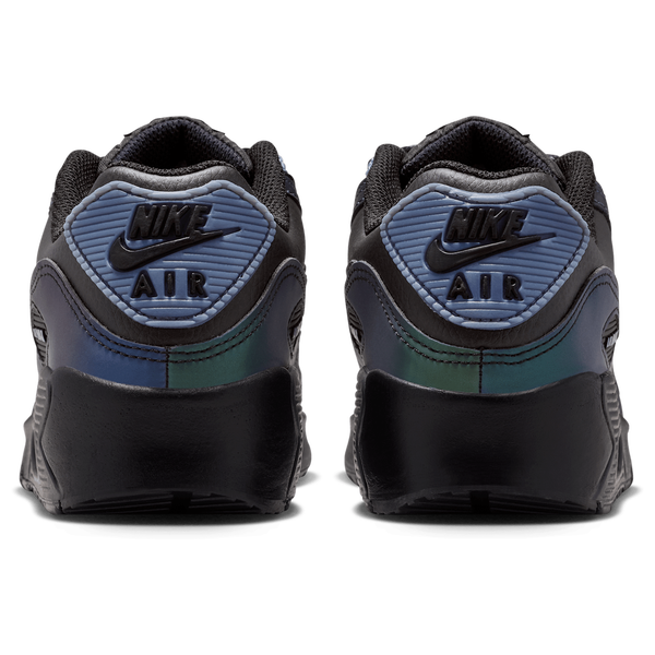 Nike Air Max 90 SE - Boys' Grade School - Black/Black/Dk Smoke Grey - Image 3