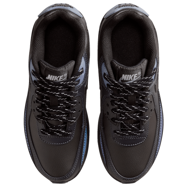 Nike Air Max 90 SE - Boys' Grade School - Black/Black/Dk Smoke Grey - Image 4