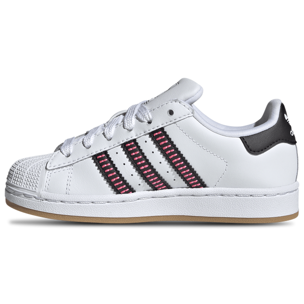 adidas Originals Superstar - Boys' Preschool - Ftwr White/Core Black/Lucid Pink - Image 2