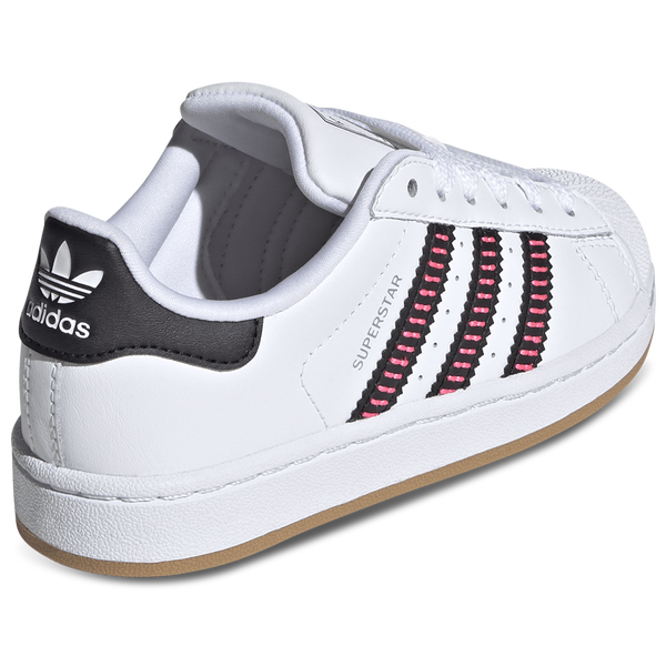 adidas Originals Superstar - Boys' Preschool - Ftwr White/Core Black/Lucid Pink - Image 3