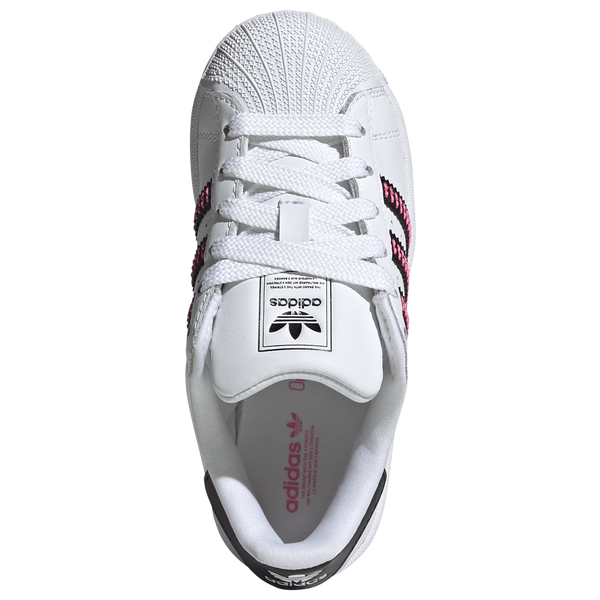 adidas Originals Superstar - Boys' Preschool - Ftwr White/Core Black/Lucid Pink - Image 4