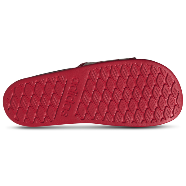 adidas adilette Comfort 2.0 Slides - Men's - Crystal White/Dark Blue/Better Scarlet - Image 5