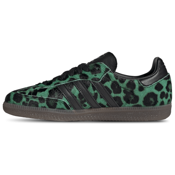 adidas Originals Samba - Women's - Semi Screaming Green/Core Black/Gold Met - Image 2
