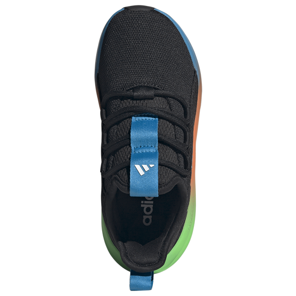 adidas Lite Racer Adapt 8.0 Elastic Lace - Boys' Grade School - Core Black/Screaming Green/Semi Solar Orange - Image 4