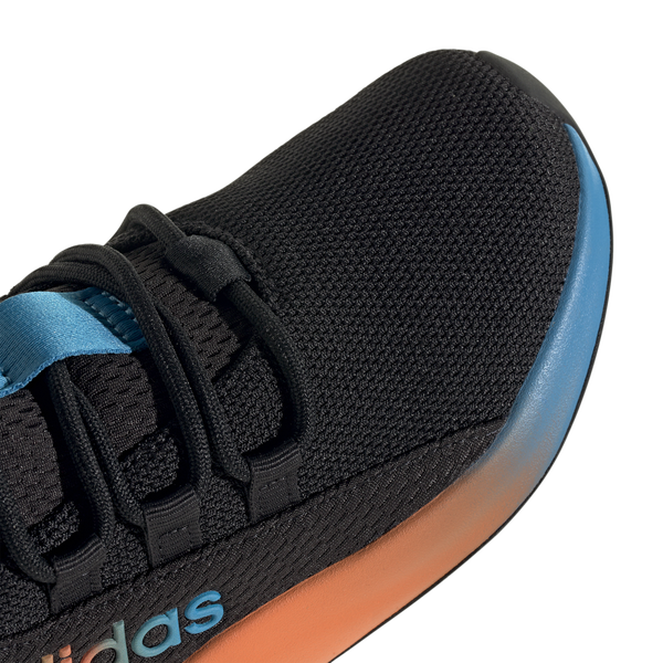 adidas Lite Racer Adapt 8.0 Elastic Lace - Boys' Grade School - Core Black/Screaming Green/Semi Solar Orange - Image 7