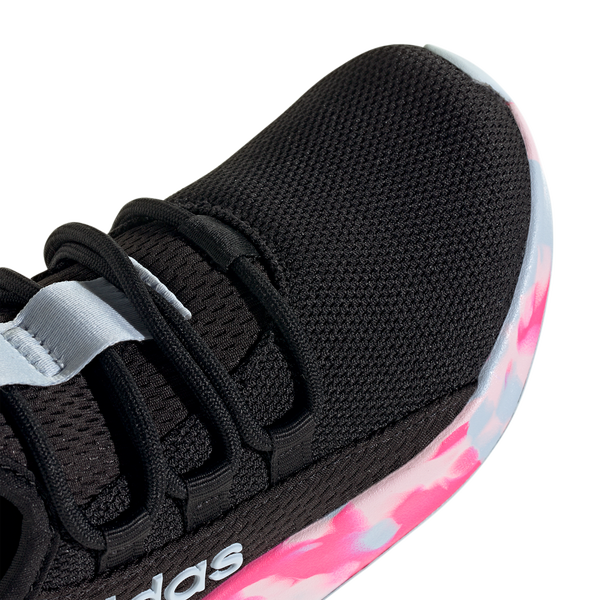 adidas Lite Racer Adapt 8.0 Elastic Lace - Boys' Grade School - Core Black/Crystal Sky/Shock Pink - Image 7
