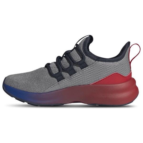 adidas Lite Racer Adapt 8.0 Elastic Lace - Boys' Grade School - Grey/Better Scarlet/Team Royal Blue - Image 2
