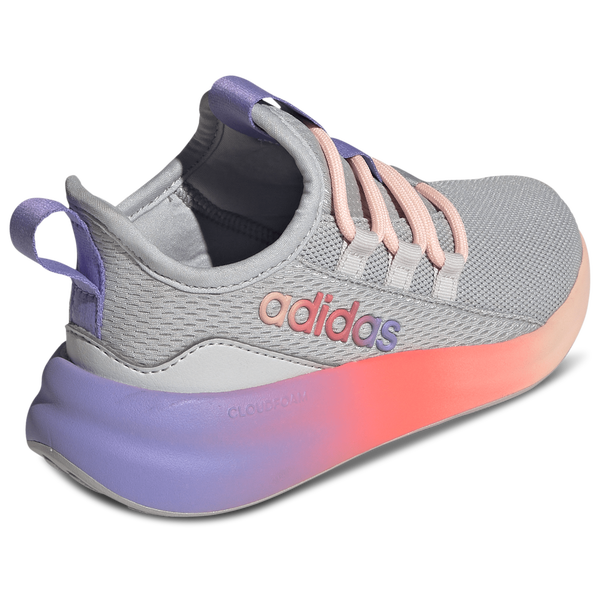 adidas Lite Racer Adapt 8.0 Elastic Lace - Boys' Grade School - Grey/Grey/Purple Rush - Image 3