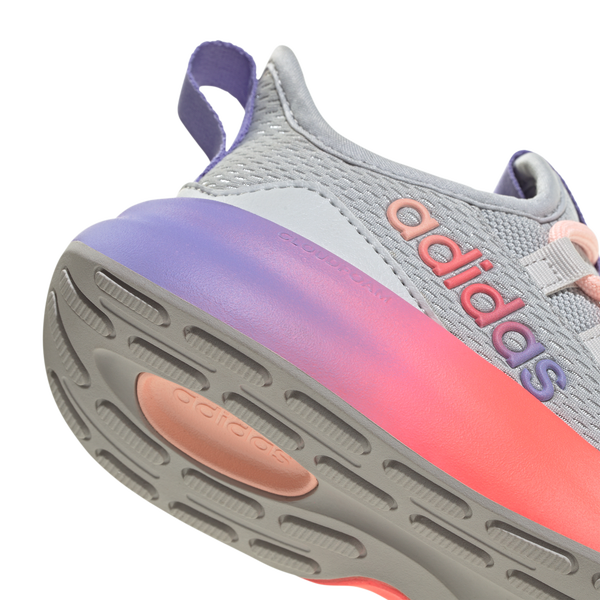 adidas Lite Racer Adapt 8.0 Elastic Lace - Boys' Grade School - Grey/Grey/Purple Rush - Image 6
