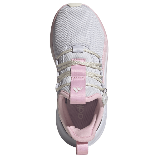 adidas Lite Racer Adapt 8.0 Elastic Lace - Girls' Grade School - Clear Pink/Core White/Frozen Purple - Image 4