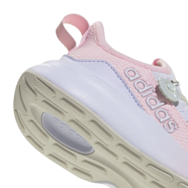 adidas Lite Racer Adapt 8.0 Elastic Lace - Girls' Grade School - Clear Pink/Core White/Frozen Purple - Image 6