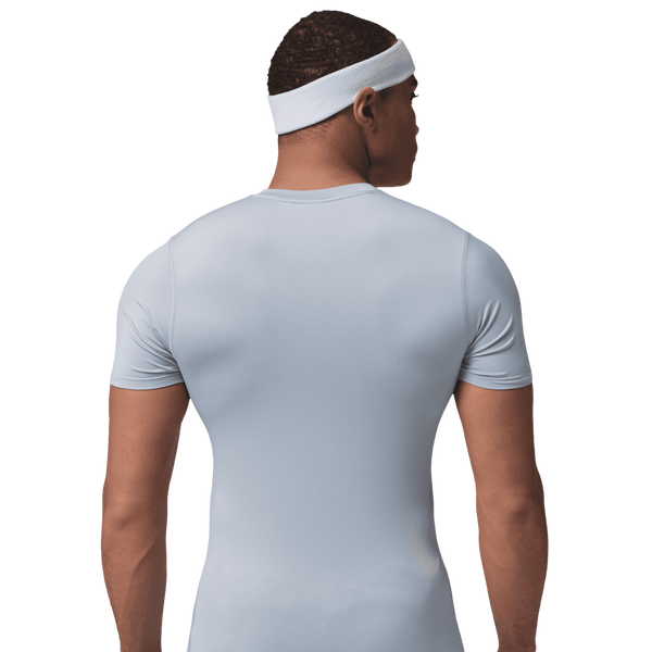 Jordan Dri-FIT Sport Short Sleeve Base Layer Top - Men's - Black/Wolf Grey - Image 2