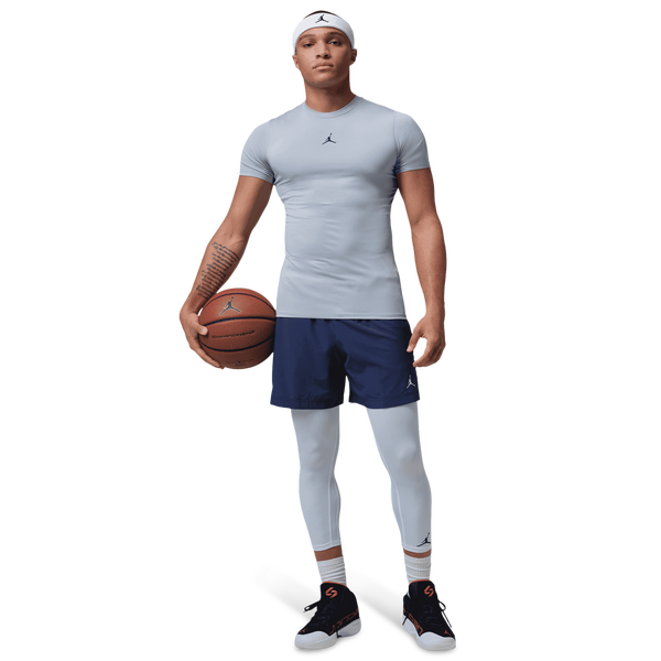 Jordan Dri-FIT Sport Short Sleeve Base Layer Top - Men's - Black/Wolf Grey - Image 4