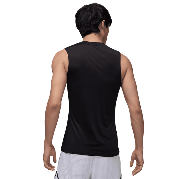 Jordan Dri-FIT Sport Sleeveless Base Layer Tank - Men's - Black/White - Image 2