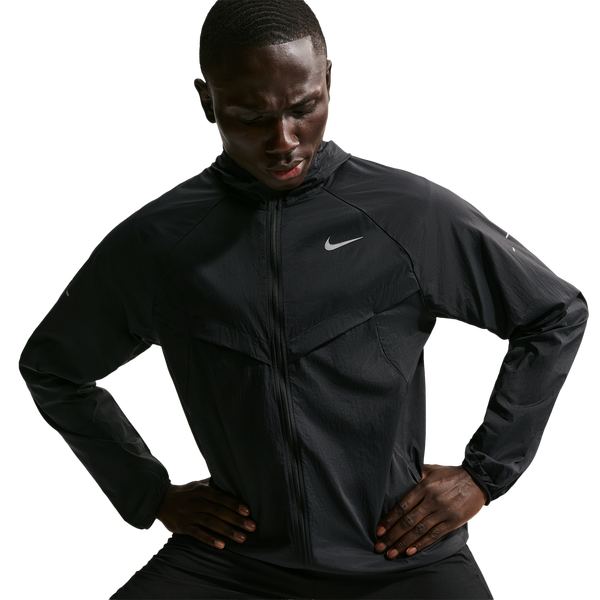 Nike UV RPL STRIDE JACKET - Men's - Black/Reflective Silver/Black