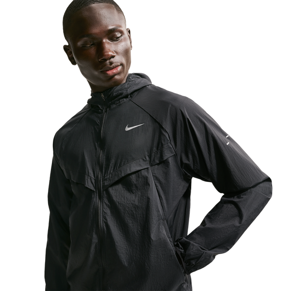 Nike UV RPL STRIDE JACKET - Men's - Black/Reflective Silver/Black - Image 3
