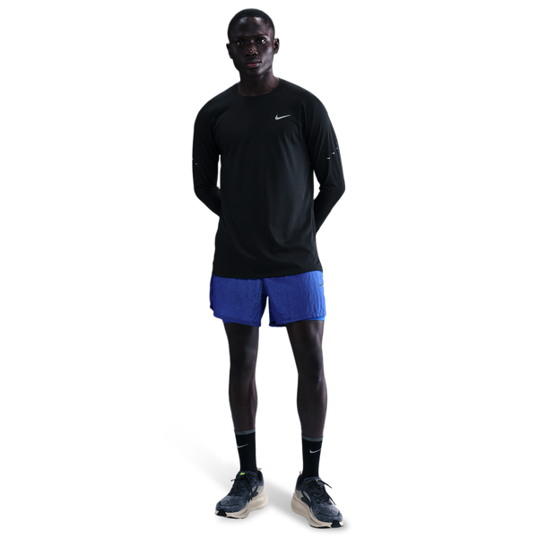 Nike Dri-FIT Adv Stride LS Top - Men's - Reflective Silver/Black - Image 3
