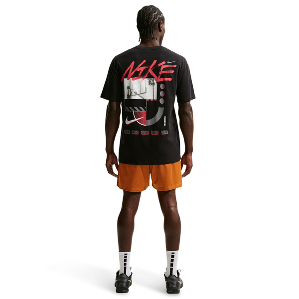 Nike Basketball LSE T-Shirt - Men's - Black/Red - Image 4