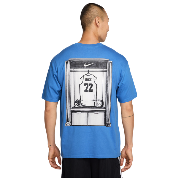 Nike OC LSE Locker T-Shirt - Men's - White/Pacific Blue - Image 2