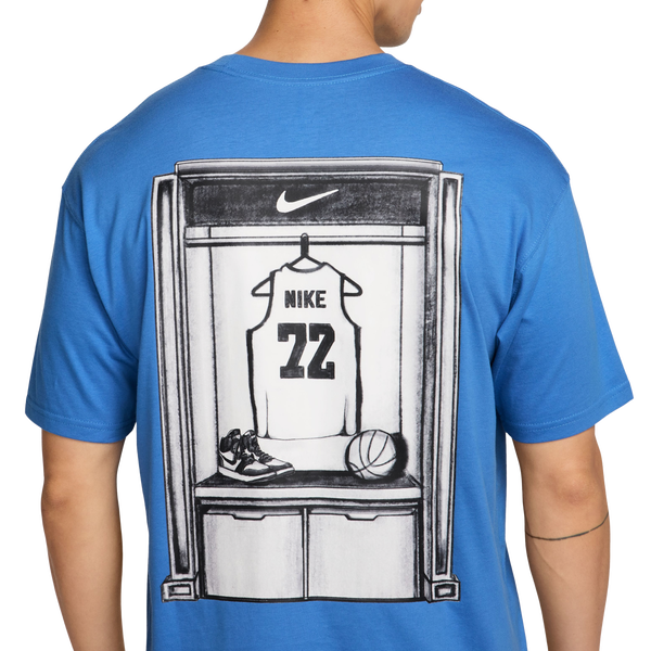 Nike OC LSE Locker T-Shirt - Men's - White/Pacific Blue - Image 3