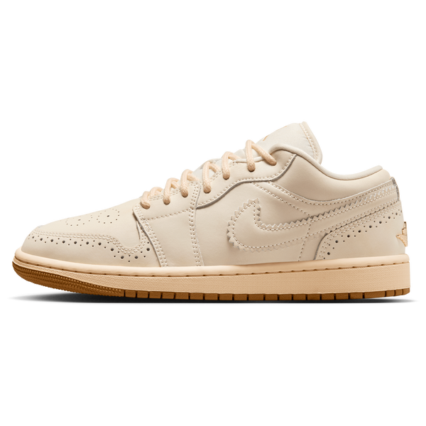 Jordan AJ 1 Low SE V2 - Women's - Chalk/Chalk/Metallic Gold - Image 2