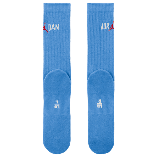 Jordan Everyday Crew Socks - Men's - White/University Blue/University Red - Image 3