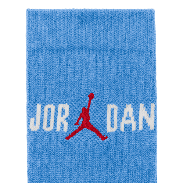 Jordan Everyday Crew Socks - Men's - White/University Blue/University Red - Image 4