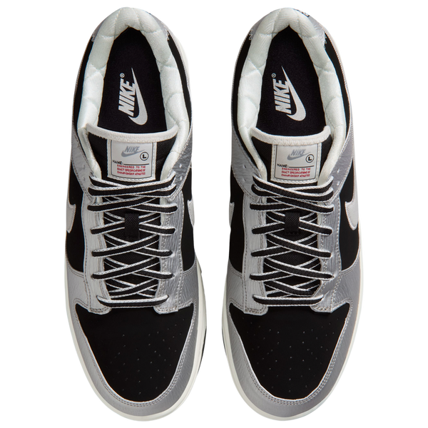 Nike Dunk Low - Men's - Black/Red/Silver - Image 4