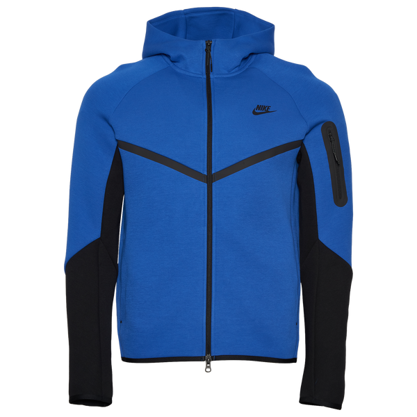 Nike NRG Tech Fleece Full Zip Windrunner Hoodie - Men's - Black/Blue
