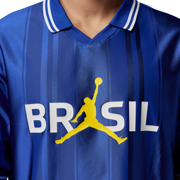 Jordan Brasil Polo Top - Men's - Old Royal/White/Old Royal - Image 4