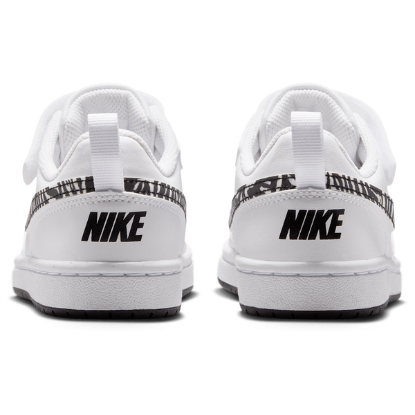 Nike Court Borough PRT - Boys' Preschool - White/Black - Image 3