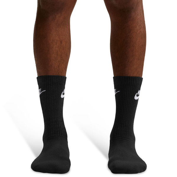 Nike Everyday Elevated Futura Crew Socks 3 Pack - Adult - Black/Black/White - Image 3