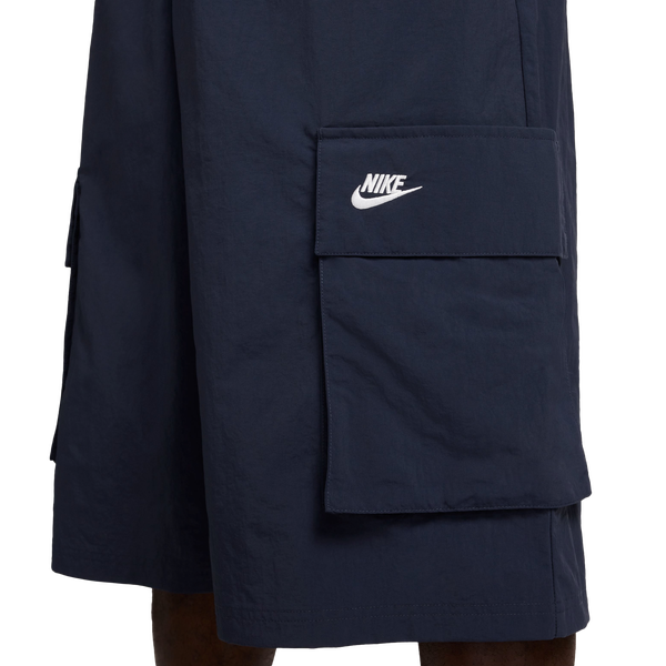 Nike Club Oversized Cargo Shorts - Men's - White/Black - Image 4
