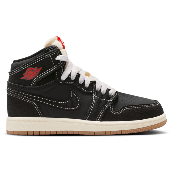 Jordan 1 Retro High OG FC - Boys' Preschool - Red/Sail/Black