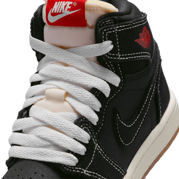 Jordan 1 Retro High OG FC - Boys' Preschool - Red/Sail/Black - Image 7