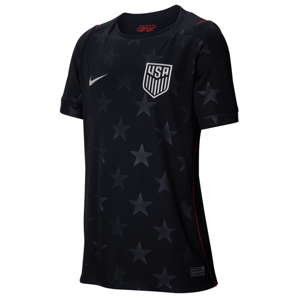 Nike Dri-FIT USA Short Sleeve Stadium Jersey - Boys' Grade School - Silver/Navy - Image 7