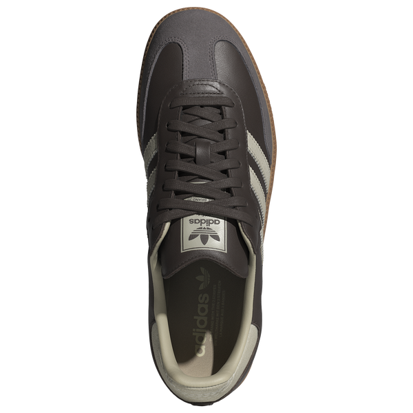 adidas Originals Samba - Men's - Brown/Gold Metallic/Putty Grey - Image 4
