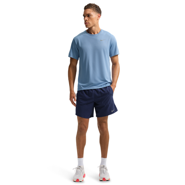 Nike Dri-FIT Stride 7in Brief-Lined Shorts - Men's - Reflective Silver/Midnight Navy - Image 2