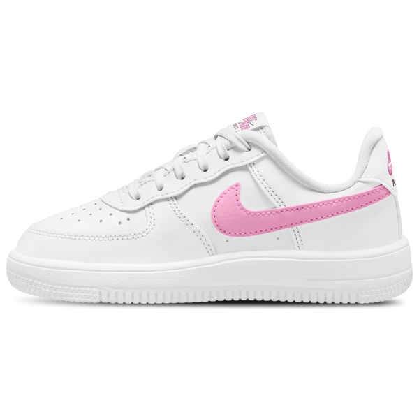 Nike Air Force 1 Low Lace - Girls' Preschool - White/Pink - Image 2