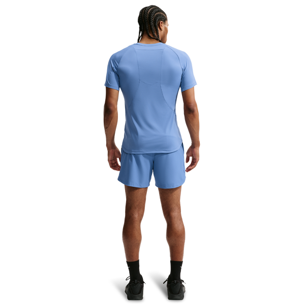 Nike Pro Training Dri-FIT Adv SS Top - Men's - Indigo Storm/Indigo Storm/Black - Image 4