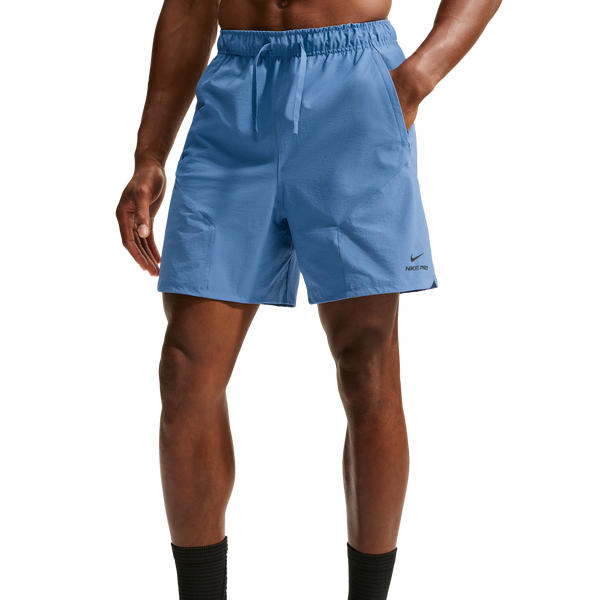 Nike Pro Training Dri-FIT Adv 6in Short - Men's - Indigo Storm/Indigo Storm/Black