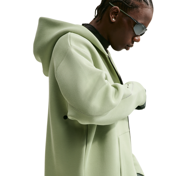 Nike Tech Fleece Ergo Full-Zip - Men's - Black/Jade Horizon - Image 3