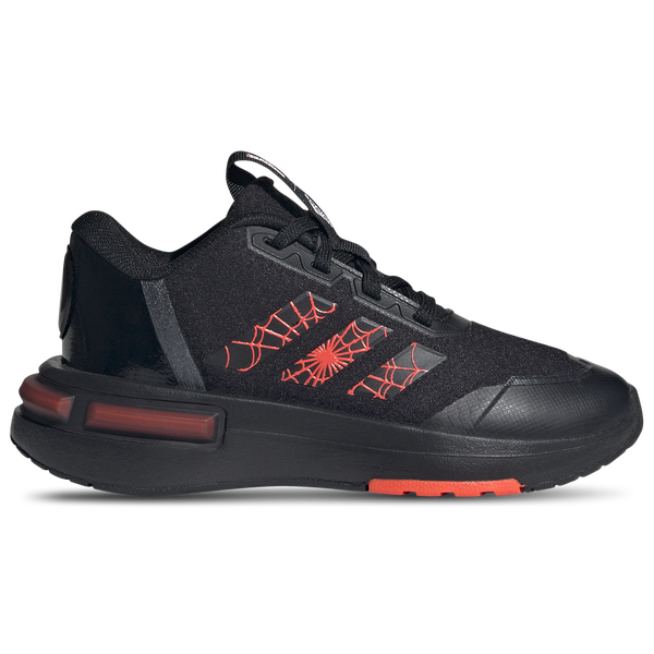 adidas Racer x Spider-Man - Boys' Grade School - Black/Black/Solar Red