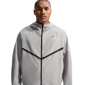 Nike Tech Shori Knit Full-Zip Jacket - Men's - College Grey/Black