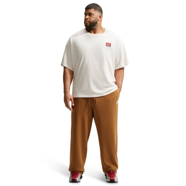 Nike Club Fleece Bungee Pants - Men's - Ale Brown/Ale Brown/White - Image 5